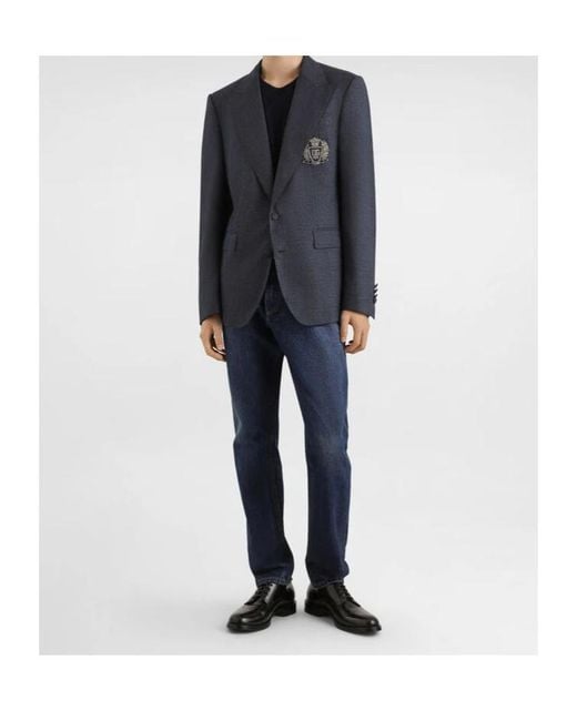 Dolce & Gabbana Blue Straight Leg Jeans for men
