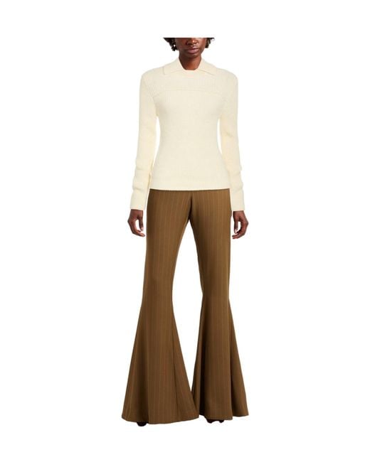 Rag & Bone White Minimalist Solid Color Knit Top