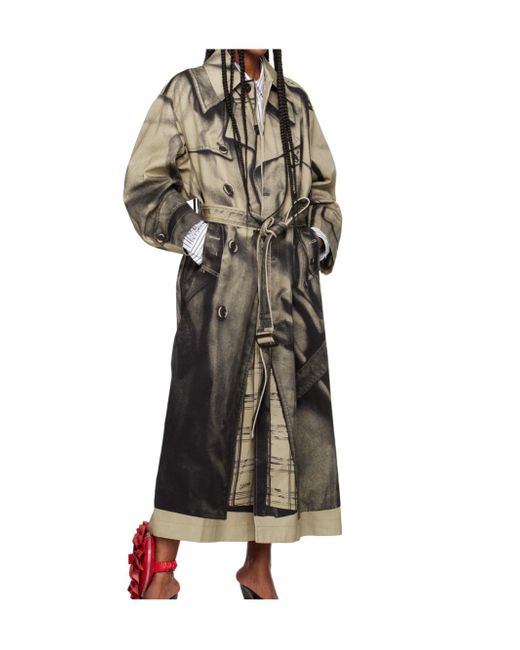 Jean Paul Gaultier Multicolor 'The Trompe-Lœil' Trench Coat