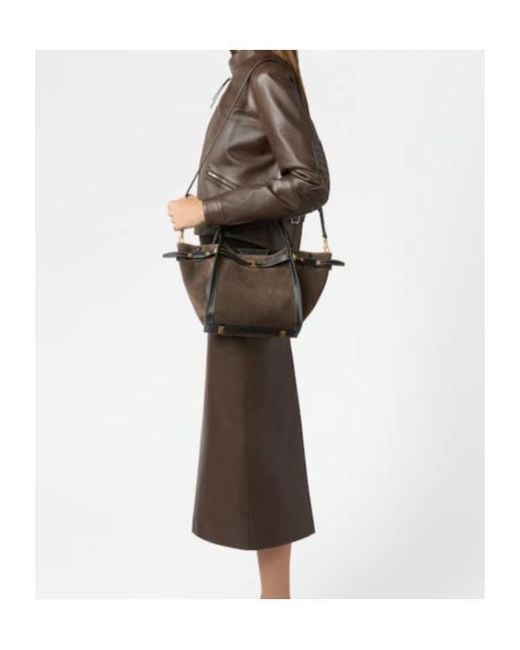 Tod's Brown T Signature Small Shoulder Bag