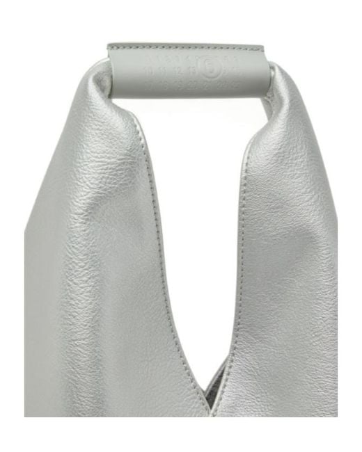 MM6 by Maison Margiela Gray Classic Japanese Small Tote Bag