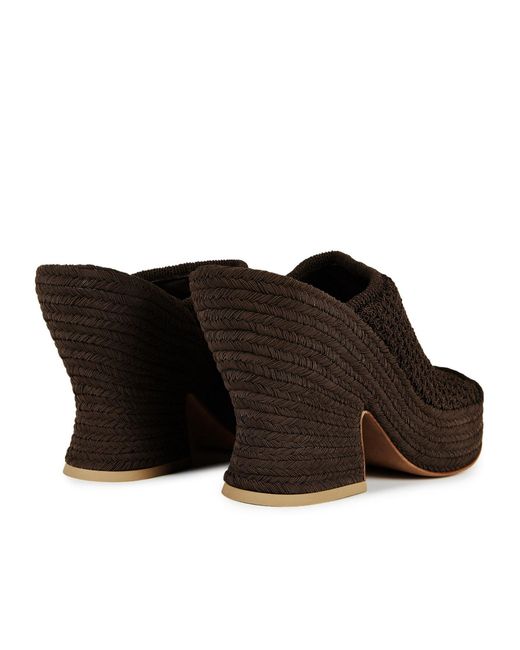 Bottega Veneta Brown Flat Mules