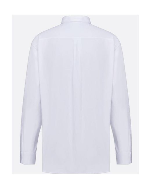 Dior White Homme Long-Sleeved Button-Up Shirt for men