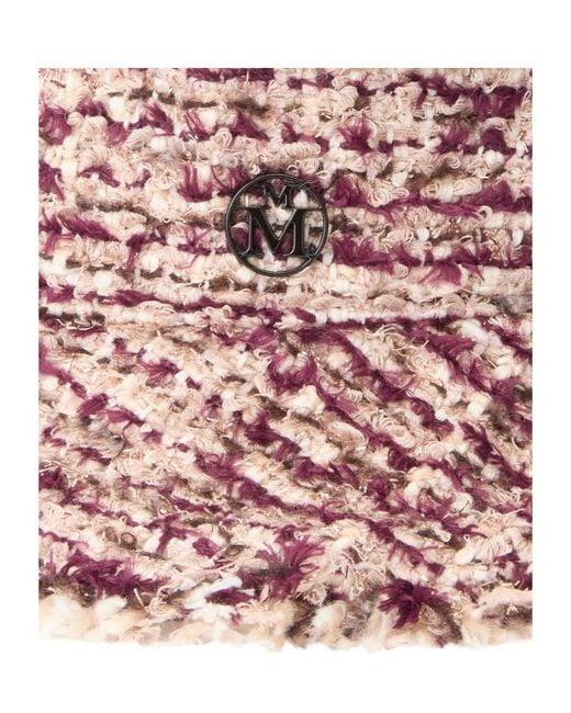 Maison Michel Pink Jason Tweed Bucket Hat