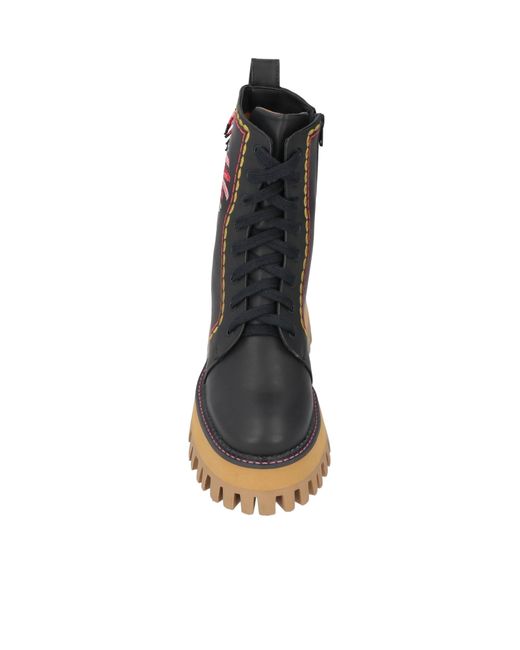 Farm Rio Black Plain Colour Ankle Boot