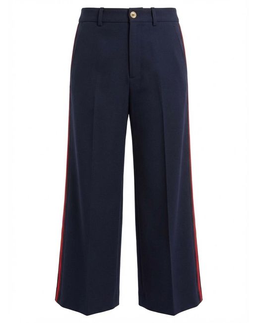 Gucci Blue Striped Culottes