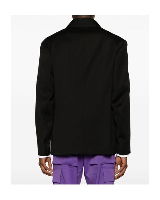 NAMACHEKO Black Beche Single-Breasted Blazer for men