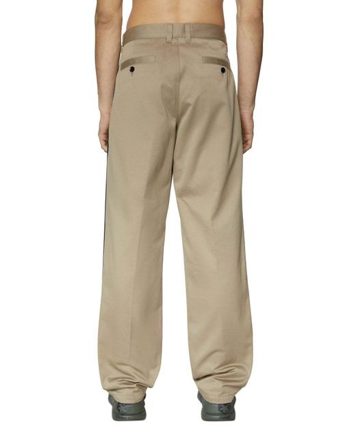 DIESEL Natural Logo Casual Pants for men
