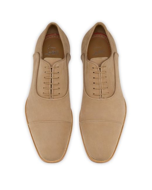 Christian Louboutin Brown Lace-Up Business Dress Shoes for men