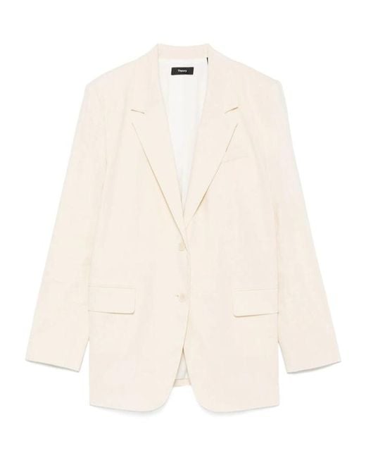Theory Natural Long-Sleeved Suit Jacket