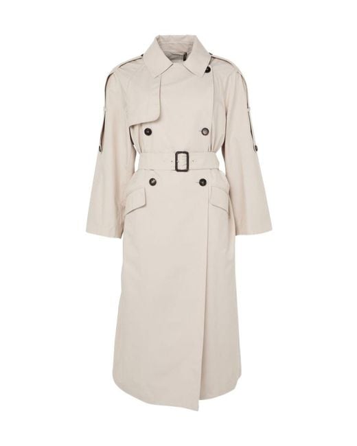 Max Mara Natural Long Trench Coat
