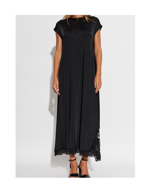 Vetements Black Short-Sleeved Dress