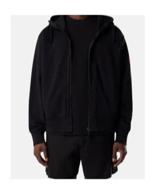 Stone Island Blue Oversized-Fit Zip-Up Sweatshirt With 'Vertical Placement' Print for men