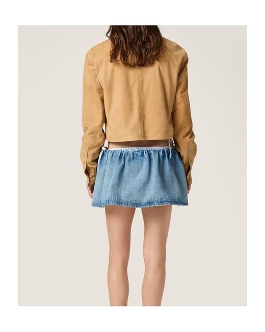 Miu Miu Natural Suede Shirt