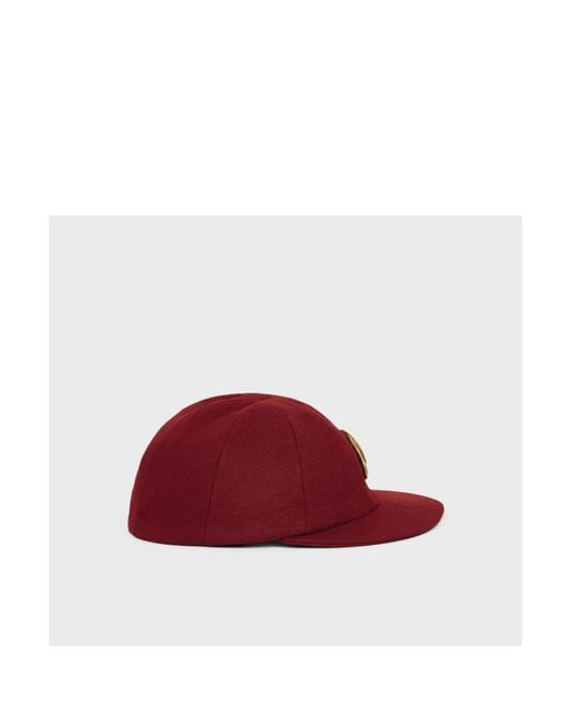 Céline Red Rowing Cap for men
