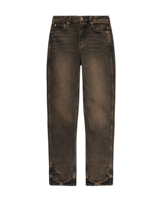 Represent Gray Vintage Straight-Leg Jeans for men