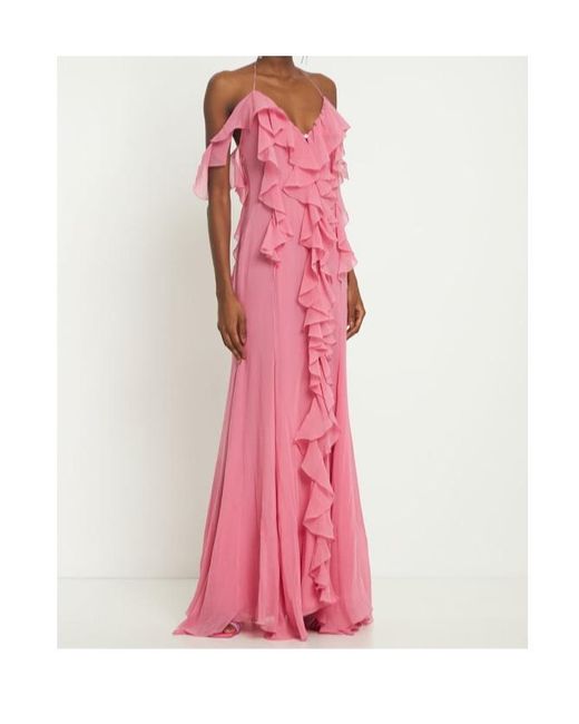Blumarine Pink Ruffle Dress