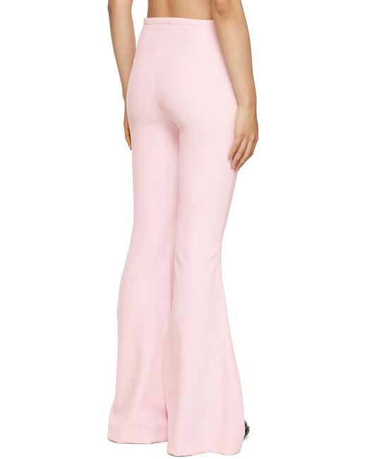 Alexander Wang Pink Mid-Rise Flared Pants