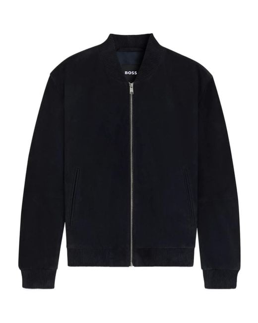 Boss Blue Boss Muller Bomber Jacket for men