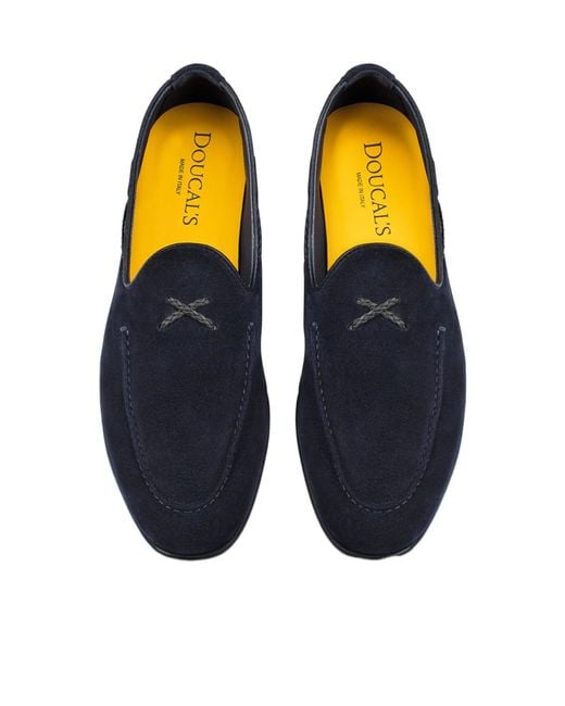 Doucal's Blue Loafers for men