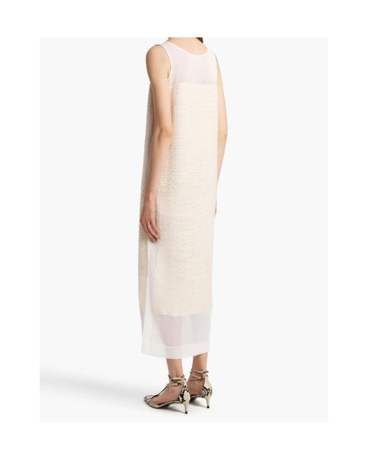 Khaite White Sleeveless Miriele Dress
