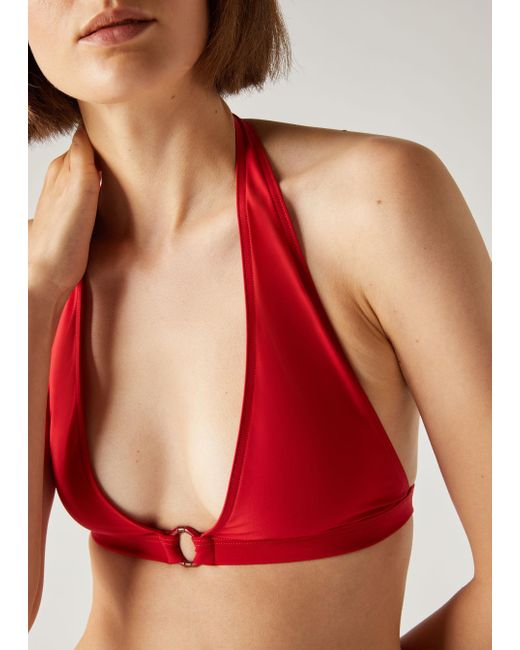 Loro Piana Red Triangle Bikini