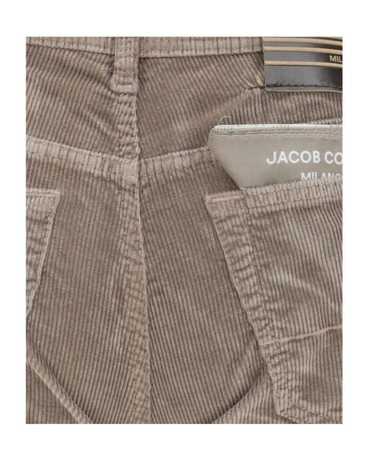 Jacob Cohen Gray Logo Patch Straight Leg Jeans for men