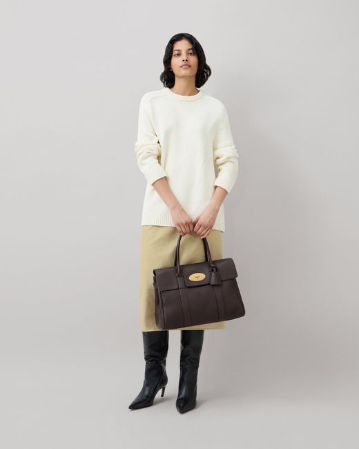 Mulberry Black Bayswater Twist-Lock Tote Bag