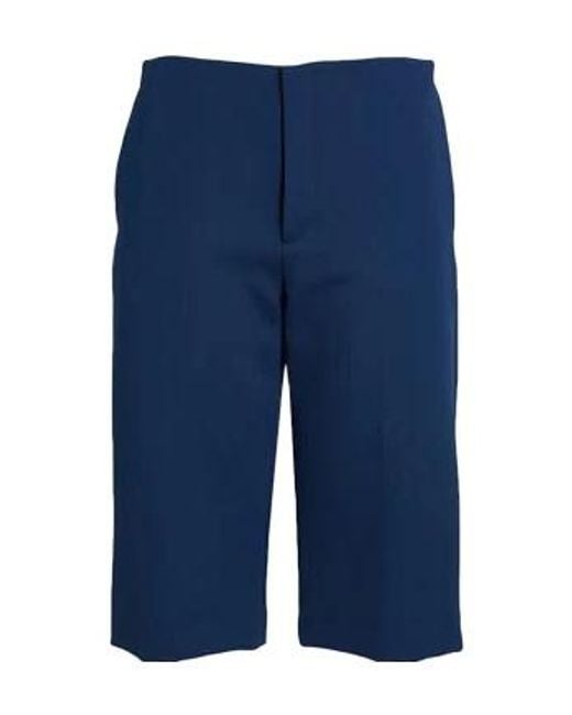 Maison Margiela Blue Plain Colour Shorts
