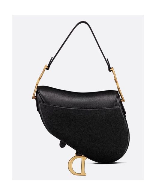 Dior Black Saddle Bag With Strap