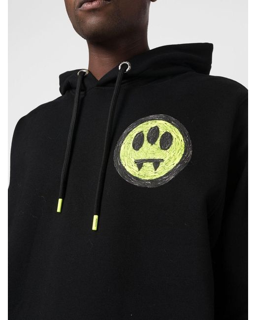 Barrow Black Drawstring Hood Hoodie for men