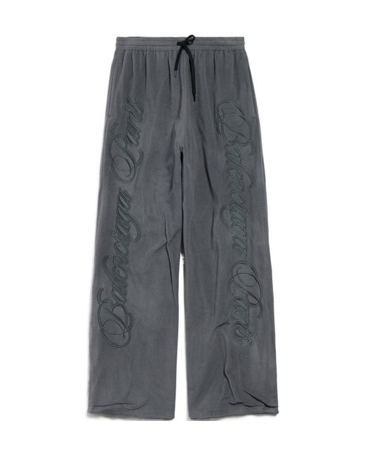 Balenciaga Black Drawstring Reversible Sweatpants for men