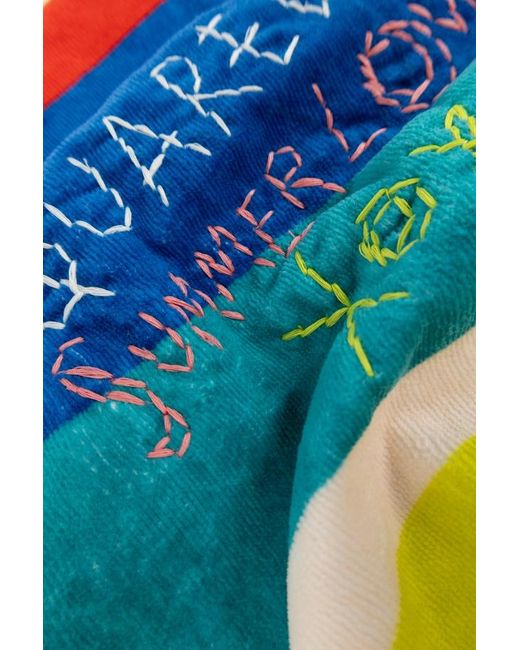 DSquared² Blue Logo Beach Towel for men