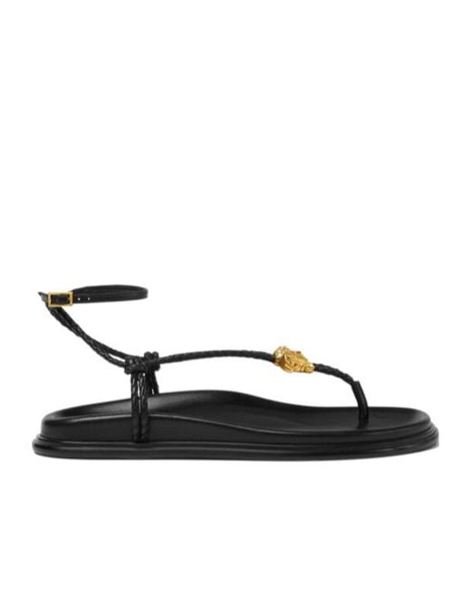 Versace Multicolor Medusa Head Plaque Sandals