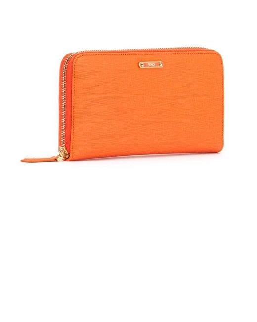 Fendi Orange 'Crayons' Wallet