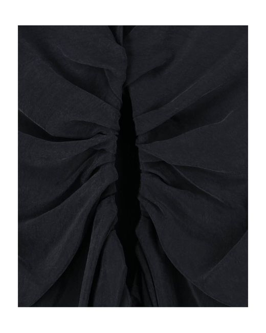 Maison Margiela Black Knot Detail Shirt Dress