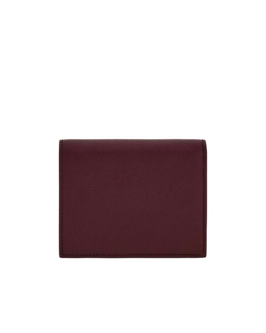Ferragamo Purple Gancini Compact Wallet