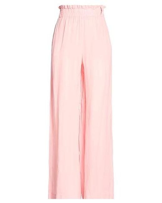 MAX&Co. Pink Loose Straight-Leg Trousers