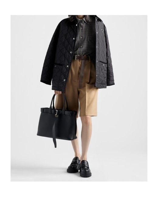 Prada Brown Button-Up Checked Shirt