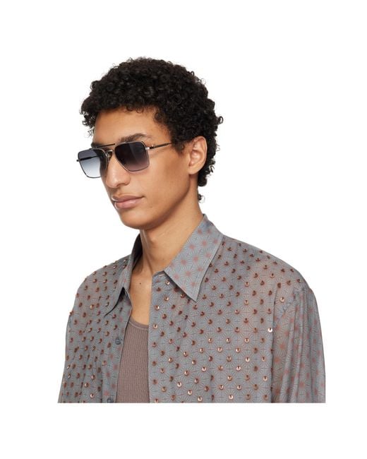 Akoni Metallic Eos Full-Rim Sunglasses for men