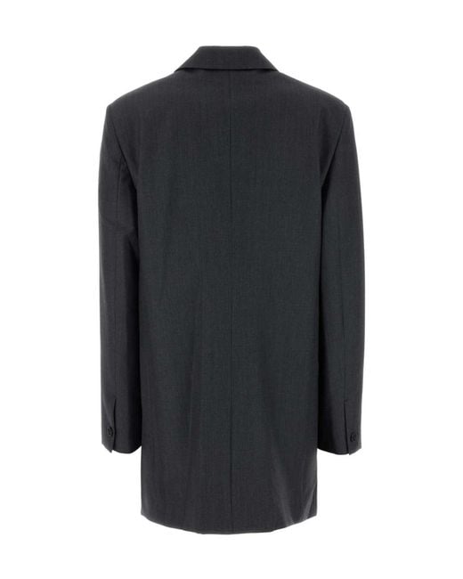 Jil Sander Blue Fil-À-Fil Wool Tailored Jacket