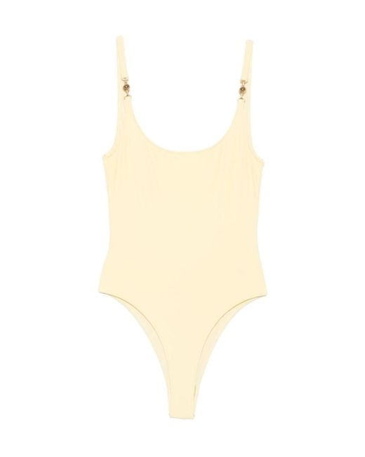 Versace Natural Medusa-Hardware Swimsuit