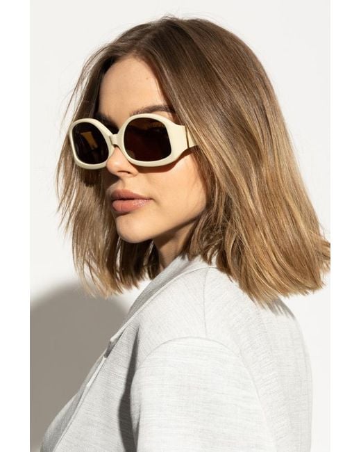 Jacquemus White Logo Sunglasses