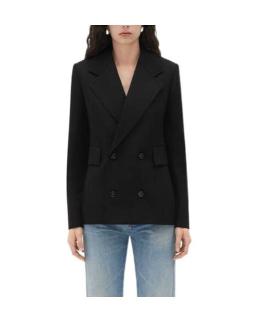 Bottega Veneta Black Grain De Poudre Knit Jacket