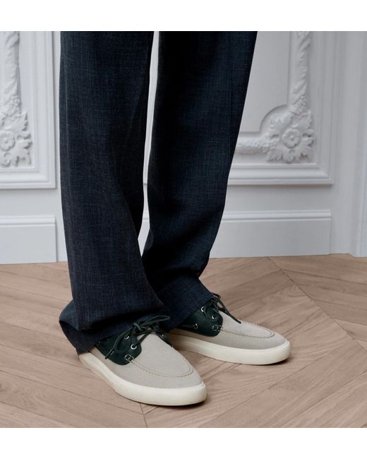 Dior Green Iviera Chester Boat Shoe for men