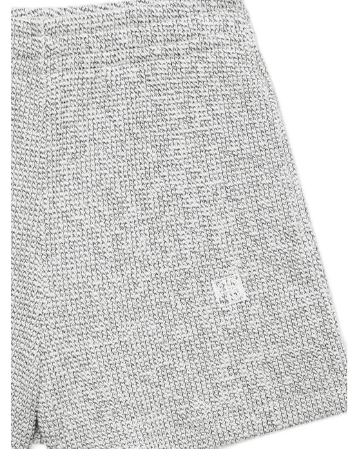 Anine Bing Gray Logo Trim Shorts
