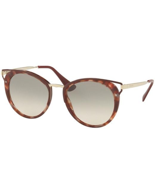Prada Metallic Logo Gradient Sunglasses