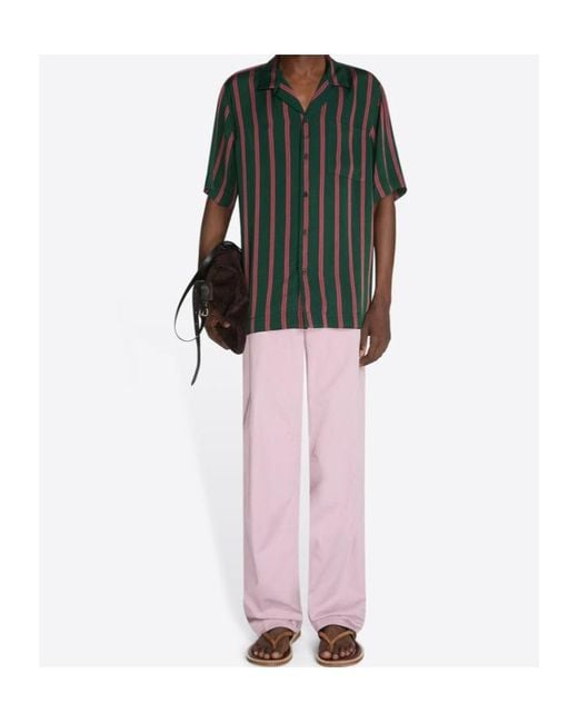 Dries Van Noten Pink Pencks Straight-Leg Pants for men