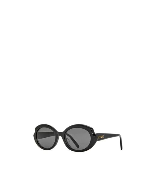Loewe White Oval Frame Sunglasses