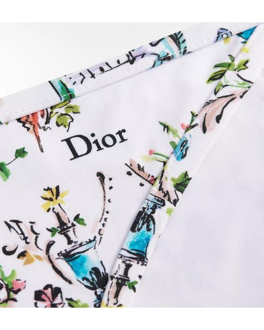 Dior White Iviera Bikini Bottom